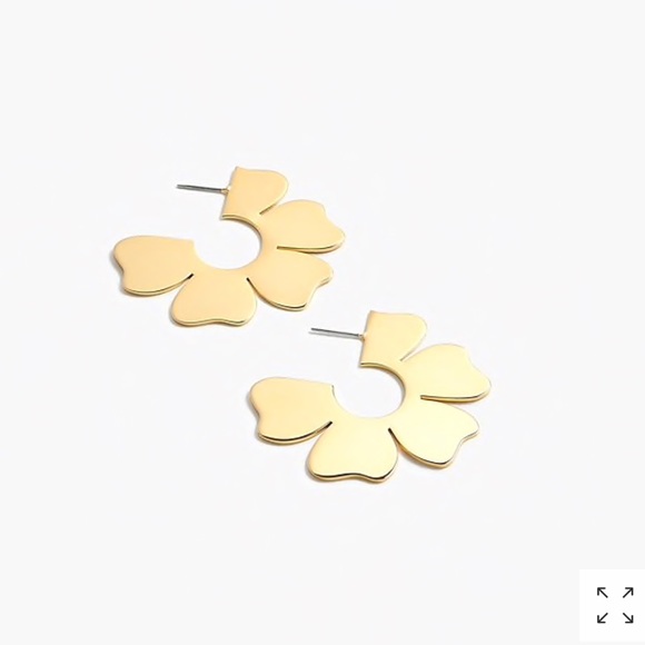NWT JCREW BLOSSOM HOOP EARRINGS - Picture 2 of 2